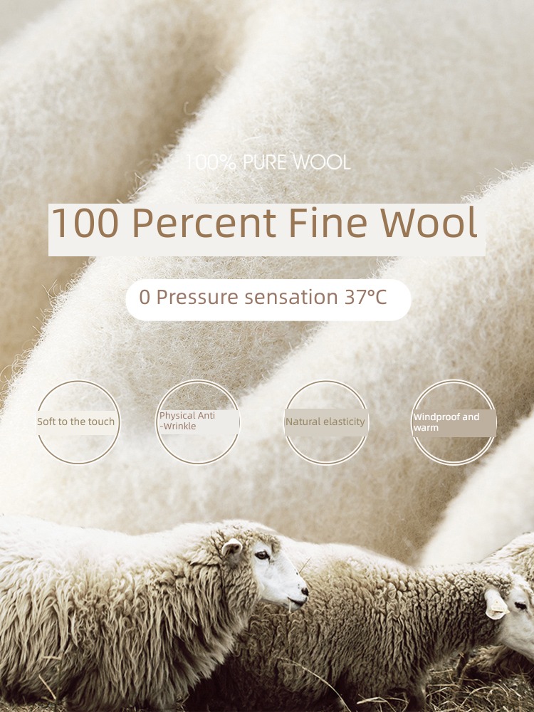 Chantubila 100% Medium and long term Cashmere wool overcoat