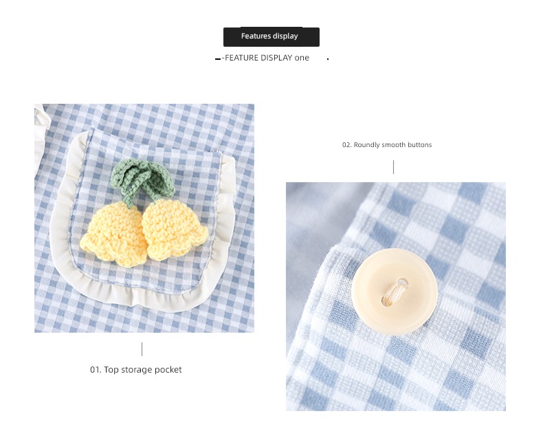 female pure cotton Fashion Plaid Two piece set autumn pajamas