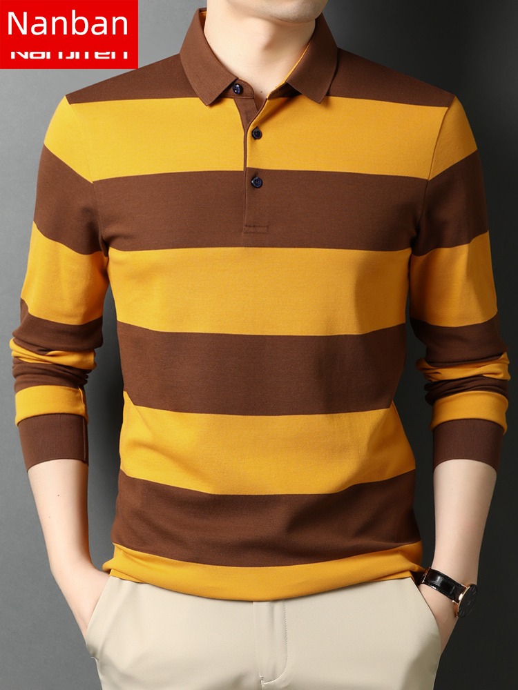 NGGGN 100% Long sleeve Young and middle-aged people leisure time T-shirt