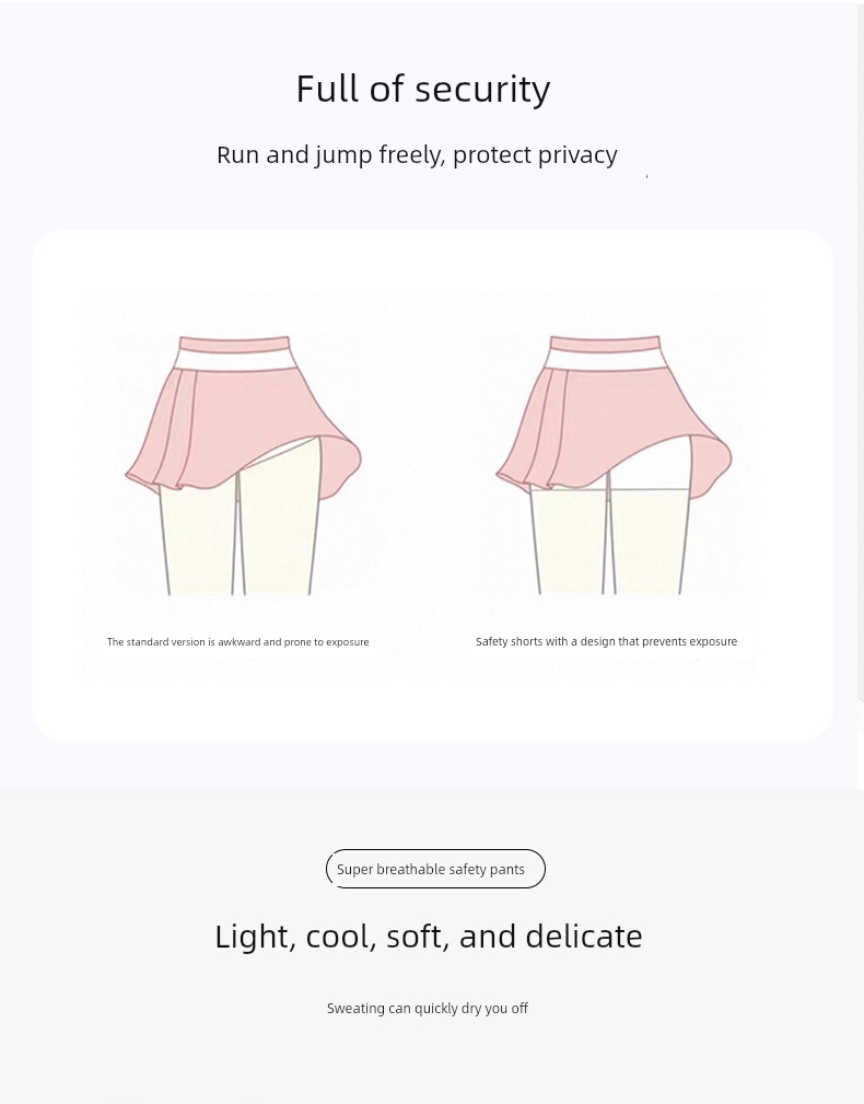 Catman Children's Safety Pants for Girls, Three-In-One Underwear, Class a 10A Antibacterial, 2026 Summer Thin Anti-Exposure Leggings — 6
