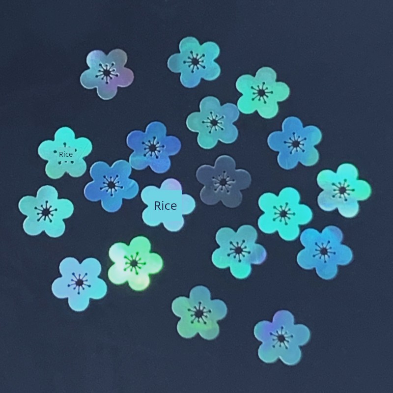 Plum Blossom Mother-Of-Pearl Pieces, White Butterfly Shell, Luminous Shell Pieces, Mother-Of-Pearl Pieces, Lacquerware, Lacquer Painting, Lacquer Art Inlay Materials