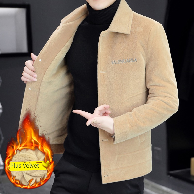 Autumn and winter have cash less than that is registered in the accounts Advanced sense youth leisure time Wool loose coat