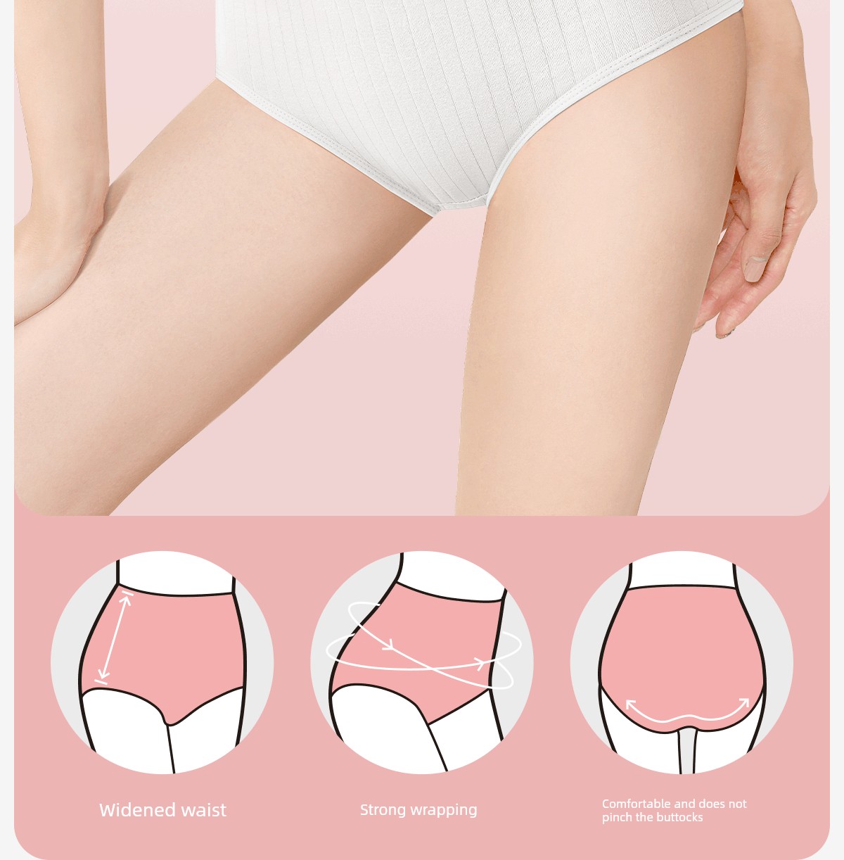 High-Waisted Disposable Underwear for Women, Pure Cotton Crotch, Sterile, Individually Packaged, Travel Style, Large Size, 100kg Daily Disposable Shorts — 21