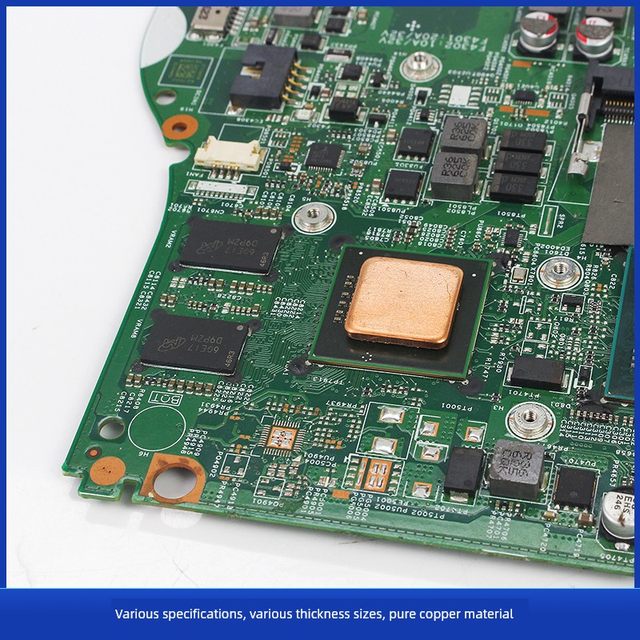 100-piece CPU laptop cooling copper chip, mobile phone pure copper chip graphics card thermal conductivity red copper chip DIY modification