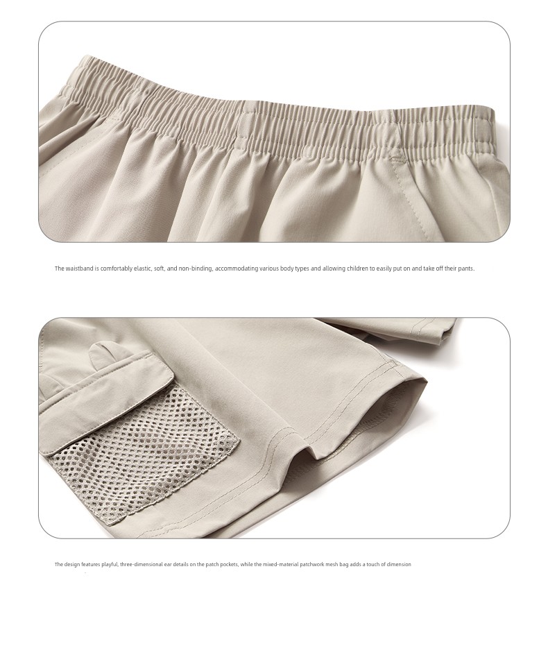 361 Children's Clothing Girls' Shorts 2026 Summer Big Kids Knitted Five-Point Shorts Sports Pants Breathable Pants — 53
