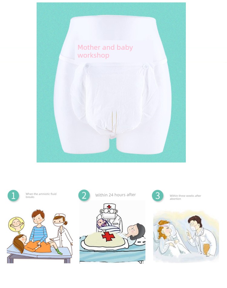 JIAOXUE Metering Maternity Pad Maternity Pants Sanitary Napkin Bath Mat Postpartum Nursing Pad Meter Blood Volume Diapers — 4