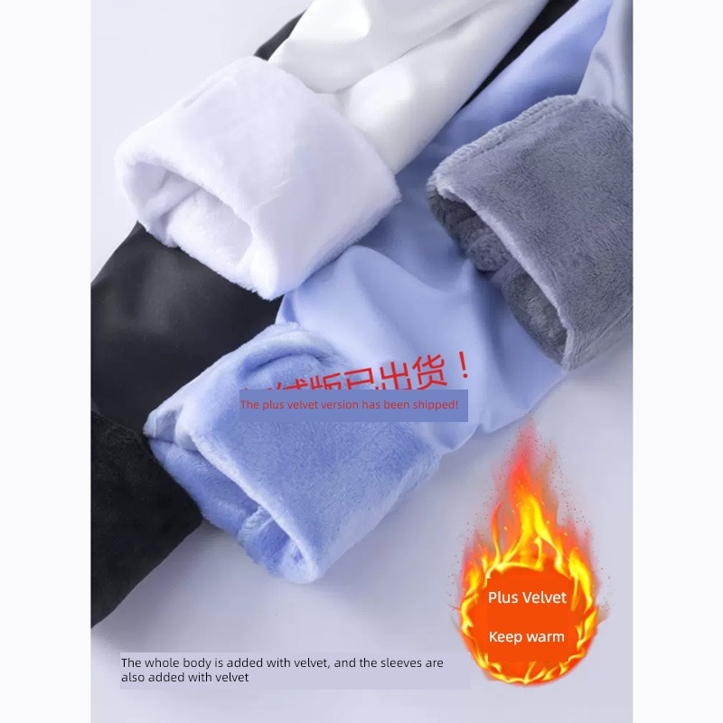 shirt Long sleeve Spring  No iron Plush coverall