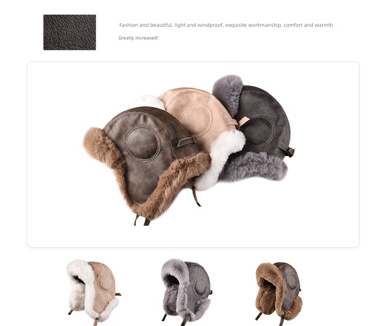 male Autumn and winter Windbreak waterproof skiing leisure time Lei Feng hat