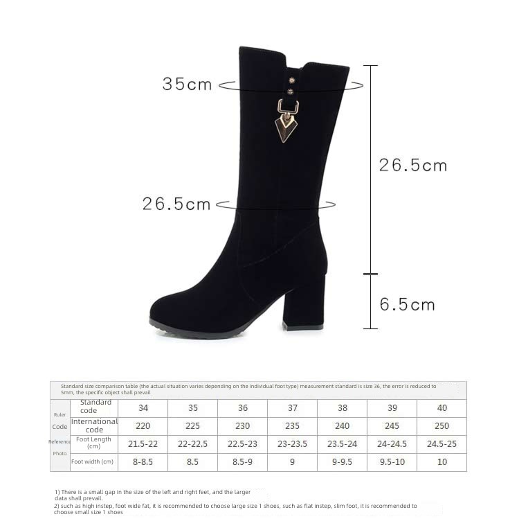 high-heeled Medium boots Women's Boots 2022 new pattern winter Women's Shoes Thick heel Women Boots Suede Side zipper Frosting Versatile