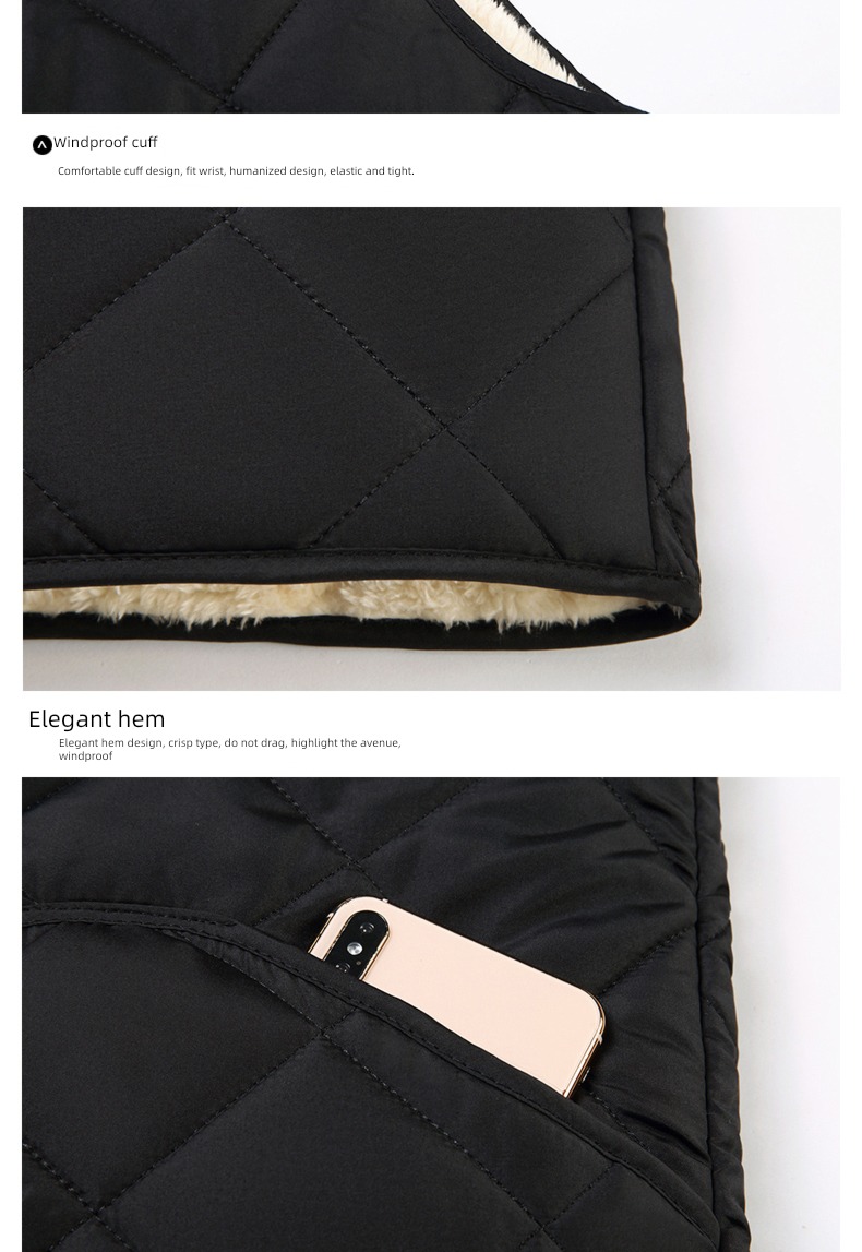 thickening Autumn and winter keep warm Down cotton Self-cultivation Sleeveless Vest