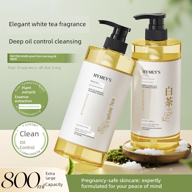 Pregnant Women's White Tea Amino Acid Oil-Control Shampoo, Fluffy and Anti-Frizz, Can Be Used during Pregnancy, Hair Care Set