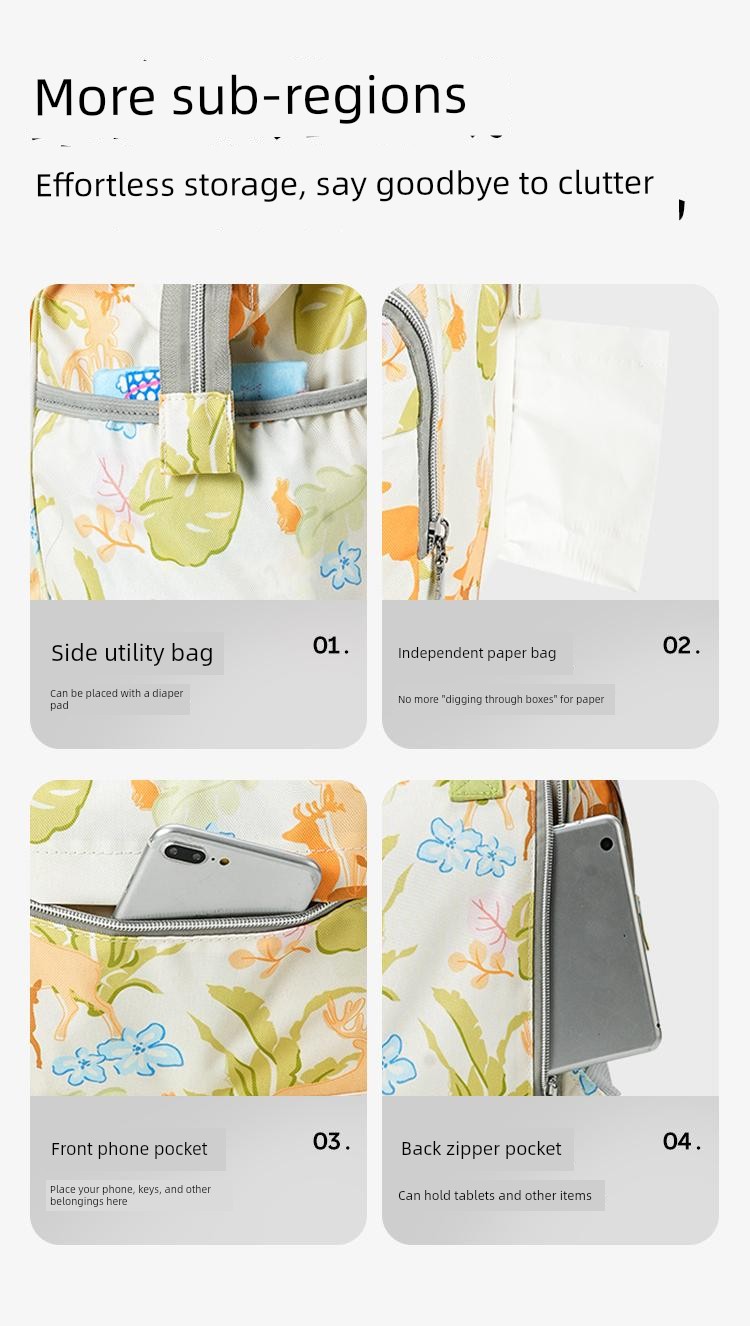 Jq Jingqi Mommy Bag: Lightweight, Stylish, Large-Capacity, Multifunctional New Model Backpack for Mother and Baby Outings — 7