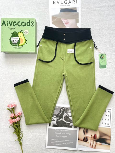 棉芭莎牛油果倍润小黑裤秋冬加绒打底裤女高腰显瘦提臀小脚外穿裤