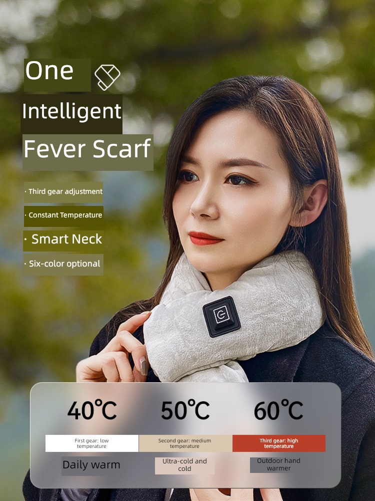 fever scarf winter men and women Neck protection Hot compress Versatile Super soft heating Cold proof keep warm Artifact 2022 new pattern Neckline