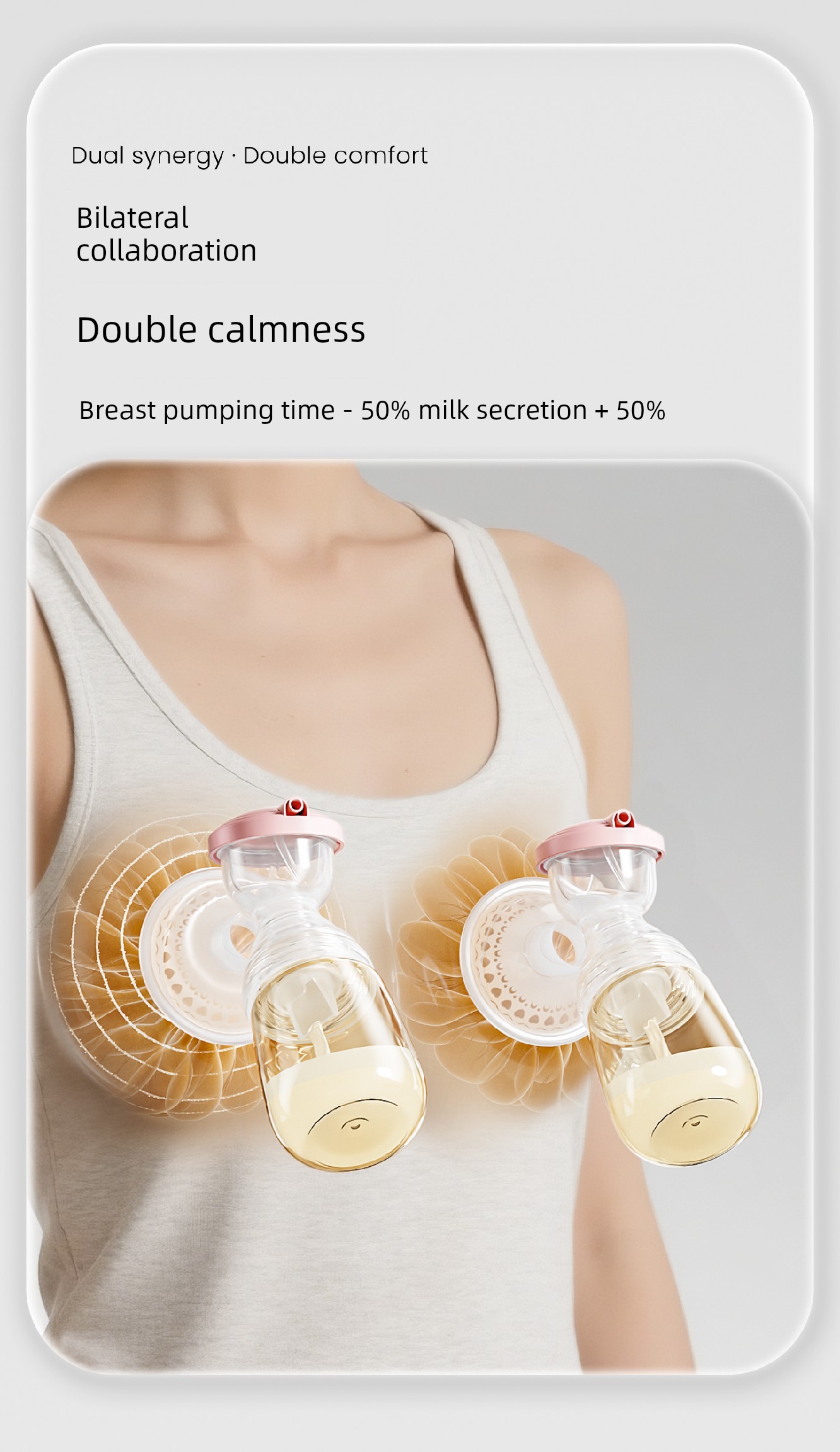 Xinbei Double-Sided Electric Breast Pump, Painless, Portable, Intelligent Frequency Conversion, Silent, Genuine, Fully Automatic, High Suction Power — 3