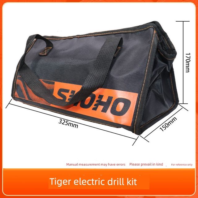 Dongkeko Wang Bonuo Xiaohuyu brand tool kit wrench chainsaw drill angle grinder hand cloth bag handbag shoulder bag