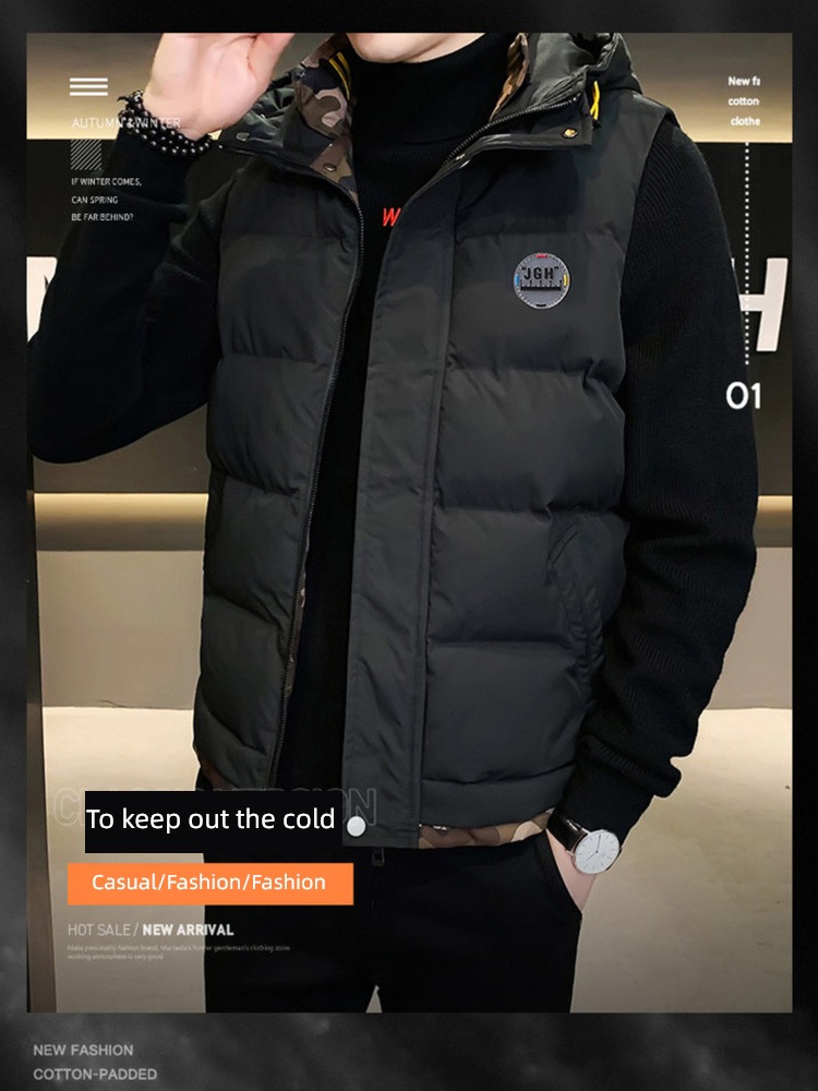 Autumn and winter Self-cultivation fashion youth keep warm comfortable Vest