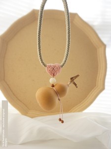 Natural Gourd Original Chinese Style Hand-Held Pendant Rope DIY Accessory, Hand-Woven Soft and Comfortable Anti-Loss Gou
