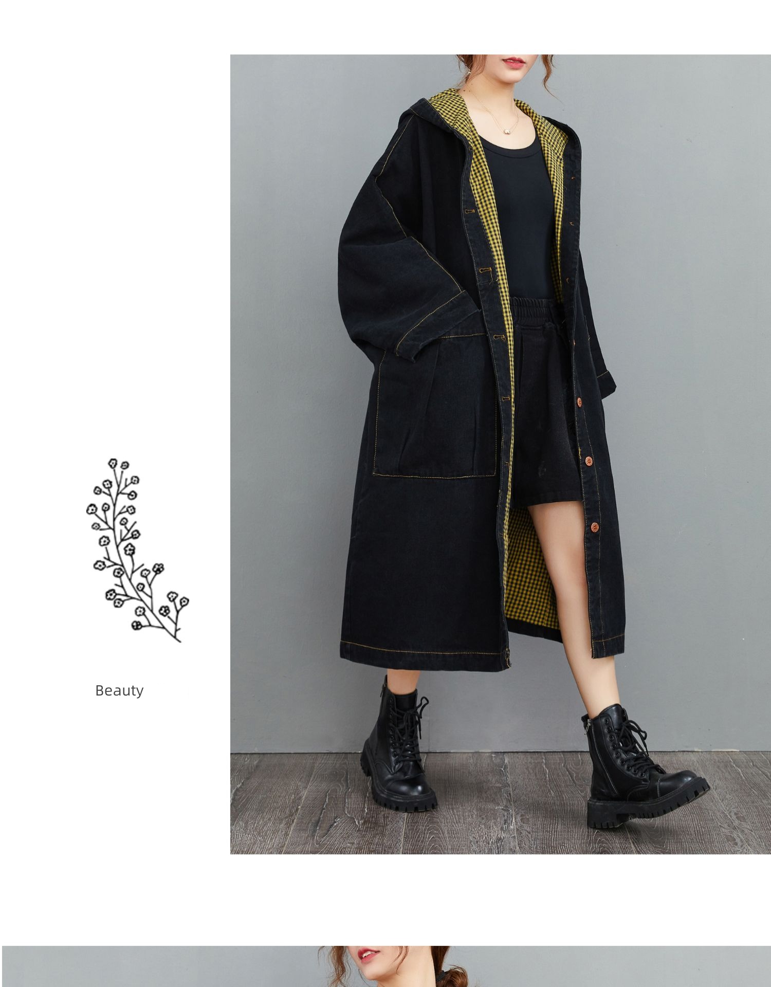Hooded easy Casual and versatile Windbreaker chaqueta