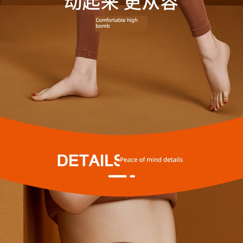 Autumn and winter Buttock lifting The abdomen Tight fitting wool Plush Leggings