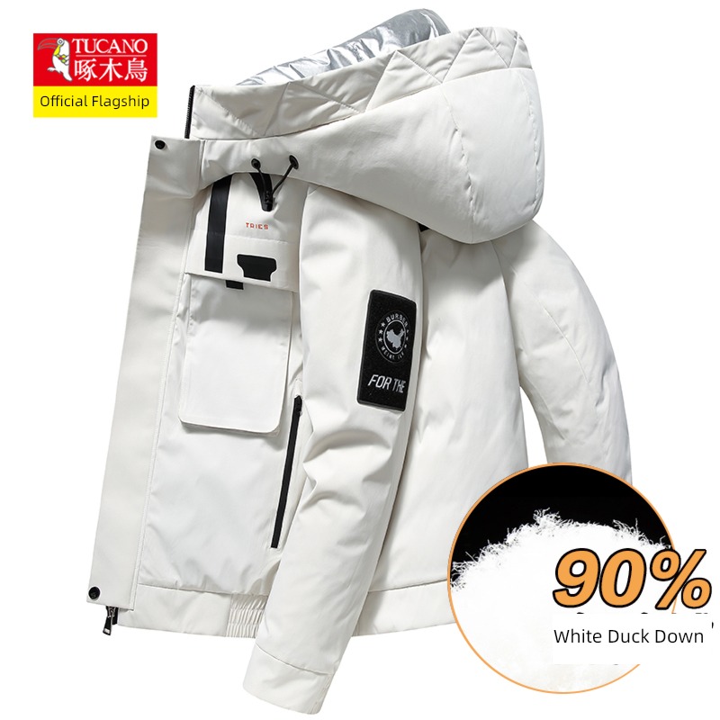 Woodpecker Cold proof Korean version keep warm Hooded Down Jackets