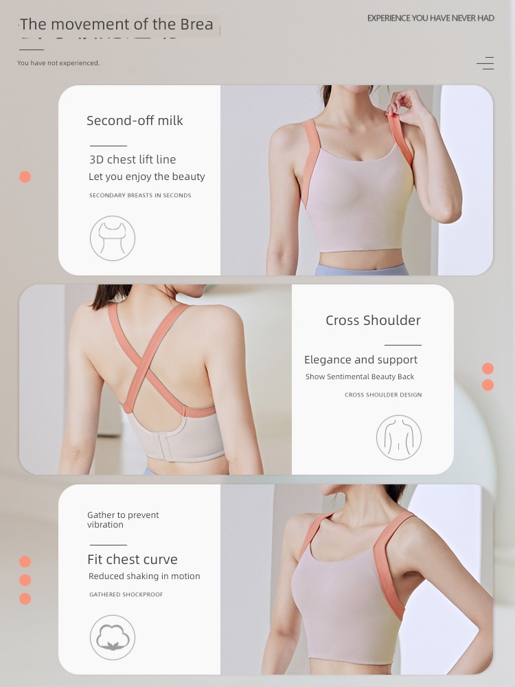 run yoga Fitness wear Bras motion Underwear