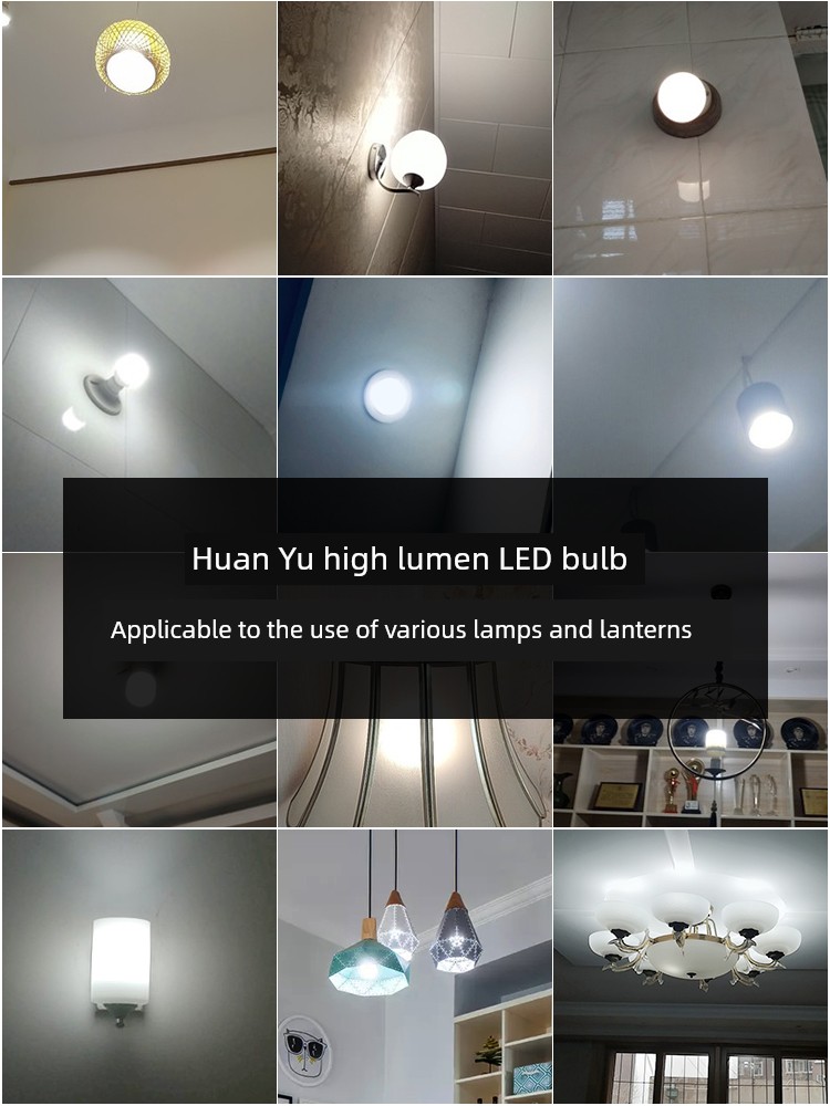 Bulb LED Energy-Saving Lamp E27 Screw Super Bright For Home High Power Workshop Workshop White Light Lighting Bulb 50W
