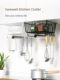 Kitchen storage rack cabinet under hanger dormitory snack storage wardrobe layered rack household hanging under table hanging basket