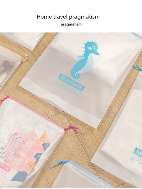 Toy storage bag drawstring bags Kindergarten dirty clothes underwear suitcase travel seal packing bag
