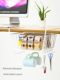 Kitchen storage rack cabinet under hanger dormitory snack storage wardrobe layered rack household hanging under table hanging basket