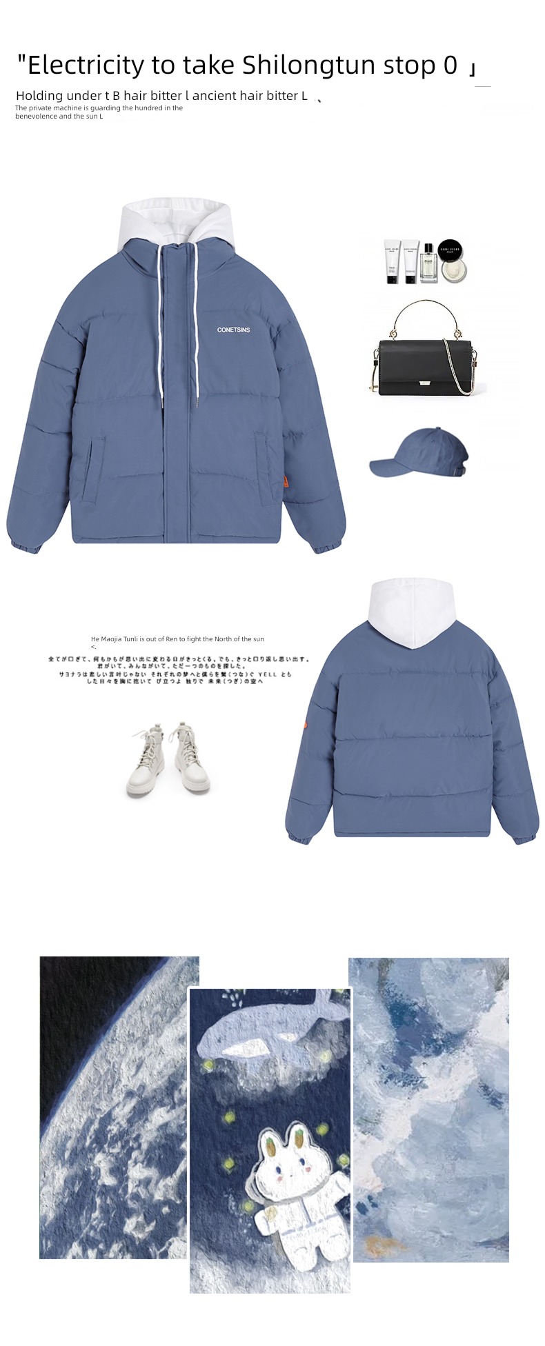 over size Bread clothes have cash less than that is registered in the accounts down cotton-padded clothes Cotton female 2022 new pattern tide Autumn and winter loose coat thick cotton-padded jacket