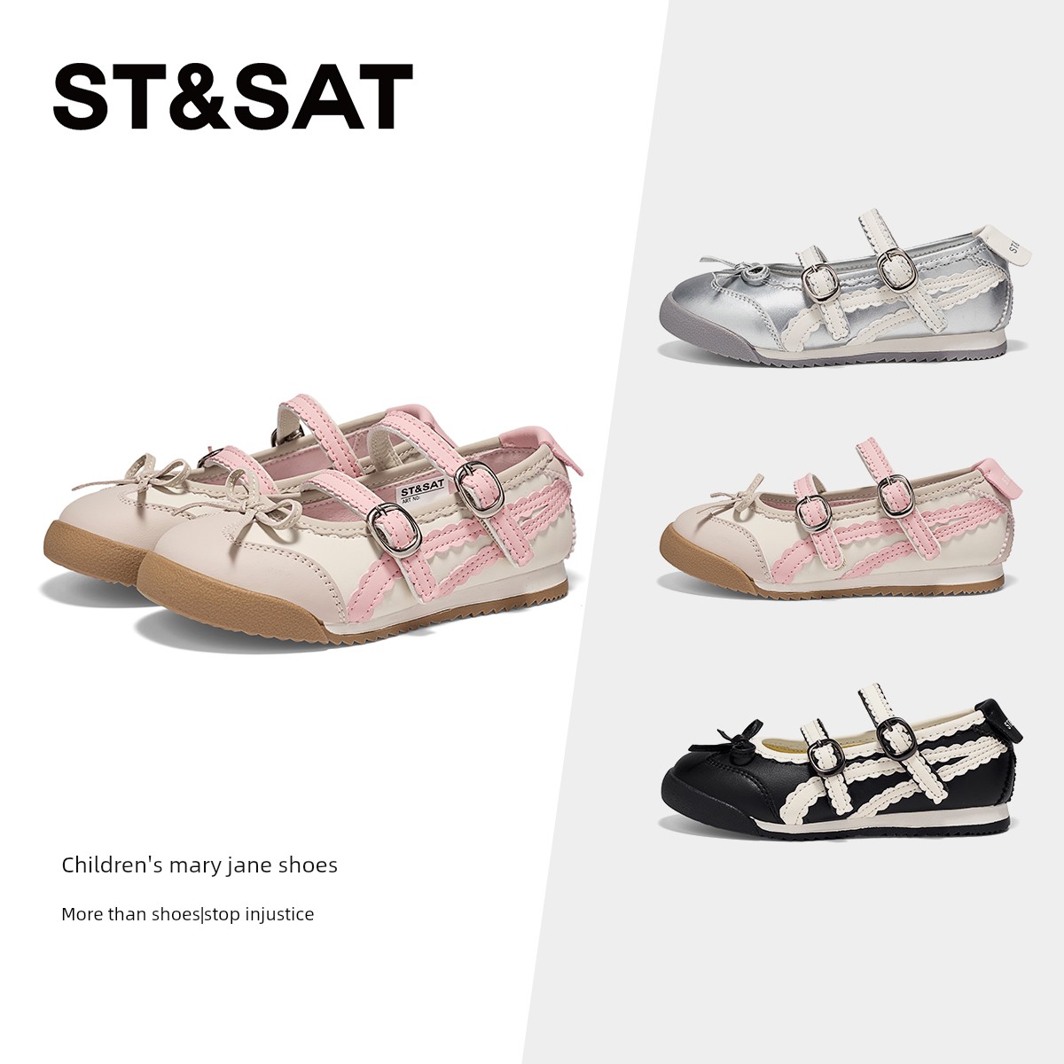 Saturday Kids' Shoes for Girls, Spring and Autumn Mary Jane Shoes, 2026 New Fashionable Children's Leather Shoes, Lightweight Flat Shoes — 5