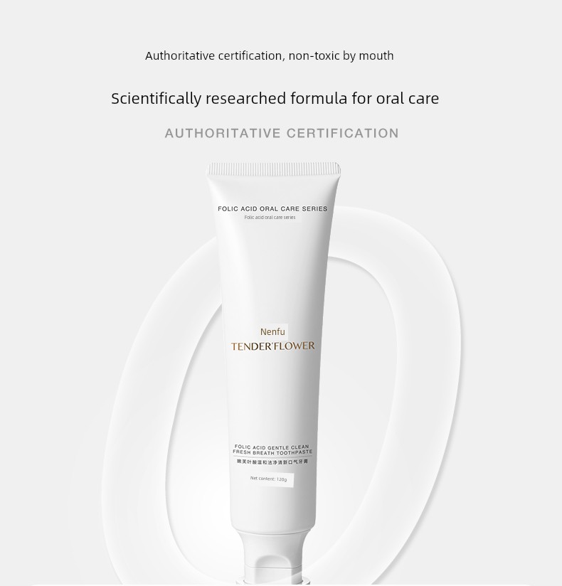 German Nenfu Folic Acid Toothpaste for Women Preparing for Pregnancy, Fluoride-Free, Freshens Breath, Gentle Oral Care Available — 22