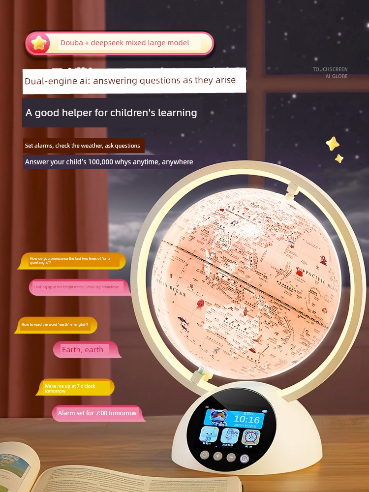 Children's Day Birthday Gift for Girls, 6-10 Year Old Kids, Practical Smart Ai Globe Toy