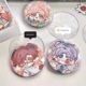 Ins 58mm barji pendant protective cover 78mm transparent round badge anti-fall animation peripheral millet storage set transparent love little red book same style card cover self-enclosure dustproof high translucent and thick