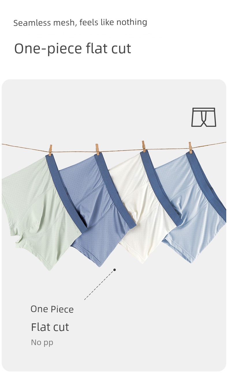 Children's Boxer Briefs 2026 Summer Mesh Ice Silk Baby Boy Boxer Briefs Non-Binding Pp Cooling Leggings — 4