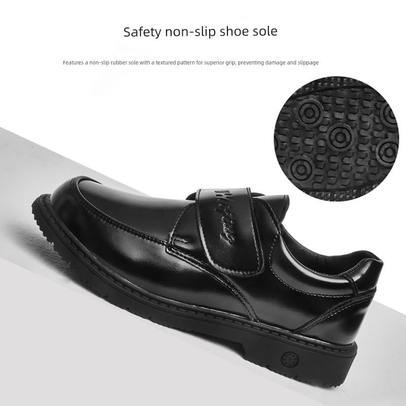 Boys' Performance Spring & Fall New Arrival Soft Bottom Student Leather Shoes — 4