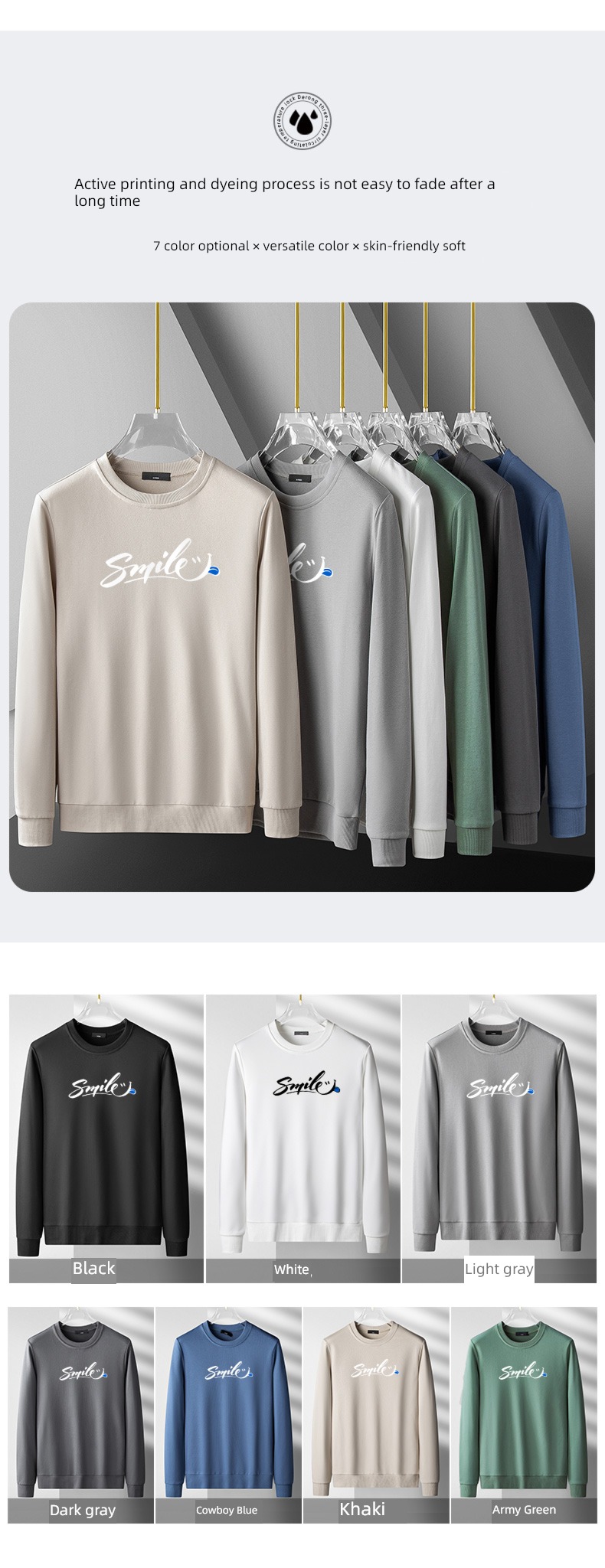 Autumn and winter knitting Undershirt trend No cap Sweater