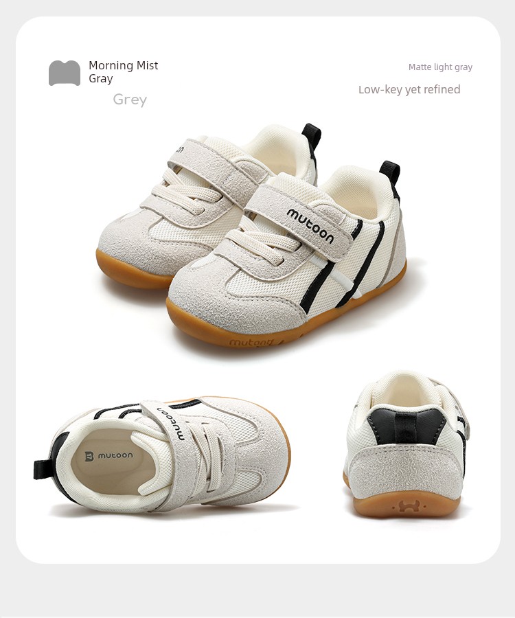 Muttong Baby Thin-Soled Pre-Walking Shoes 2026 Spring and Autumn New Model for 6-18 Months Baby Girls and Boys Soft-Soled Walking Shoes — 45