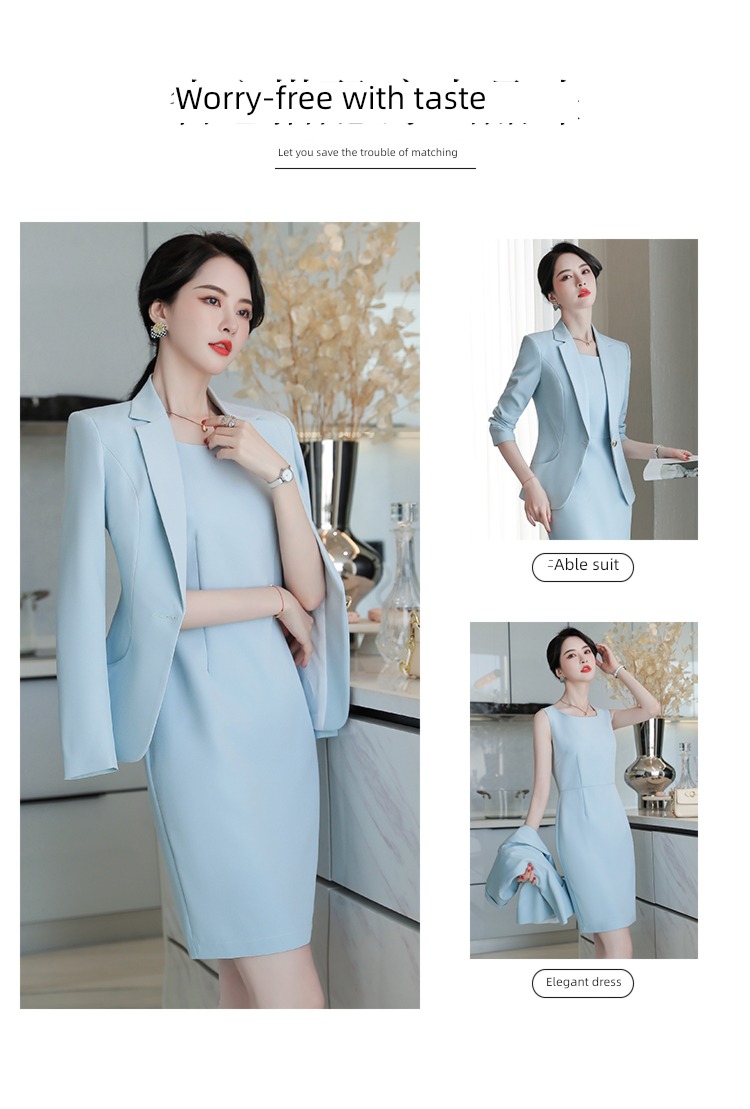 collocation temperament teacher Broadcast Art examination suit loose coat