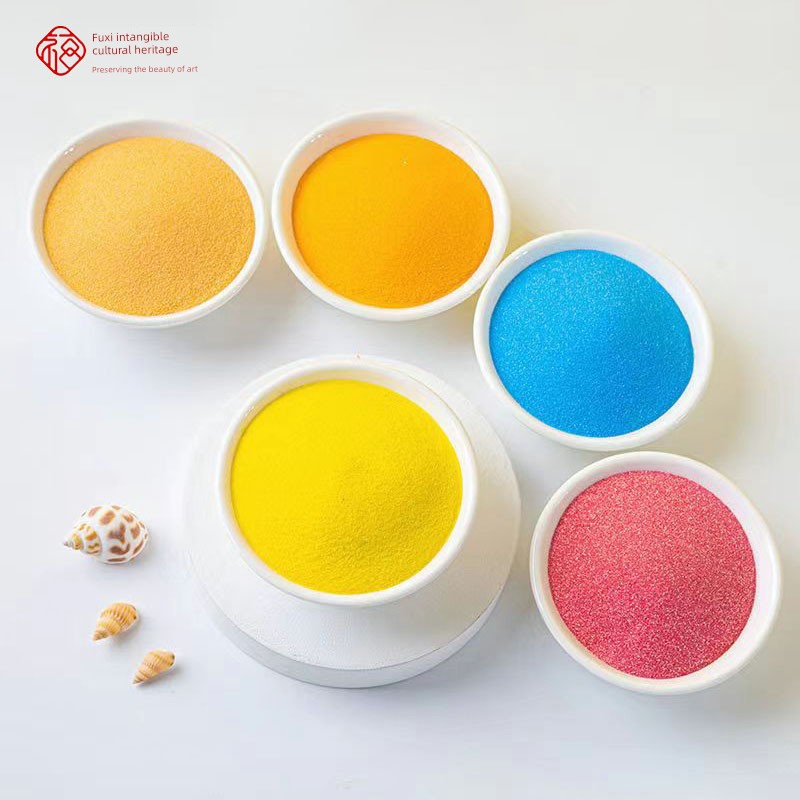 72-Color Cloisonné Enamel Special Colored Sand 120 Mesh Handmade DIY Bottled and Bagged Fine Sand for Sand Painting