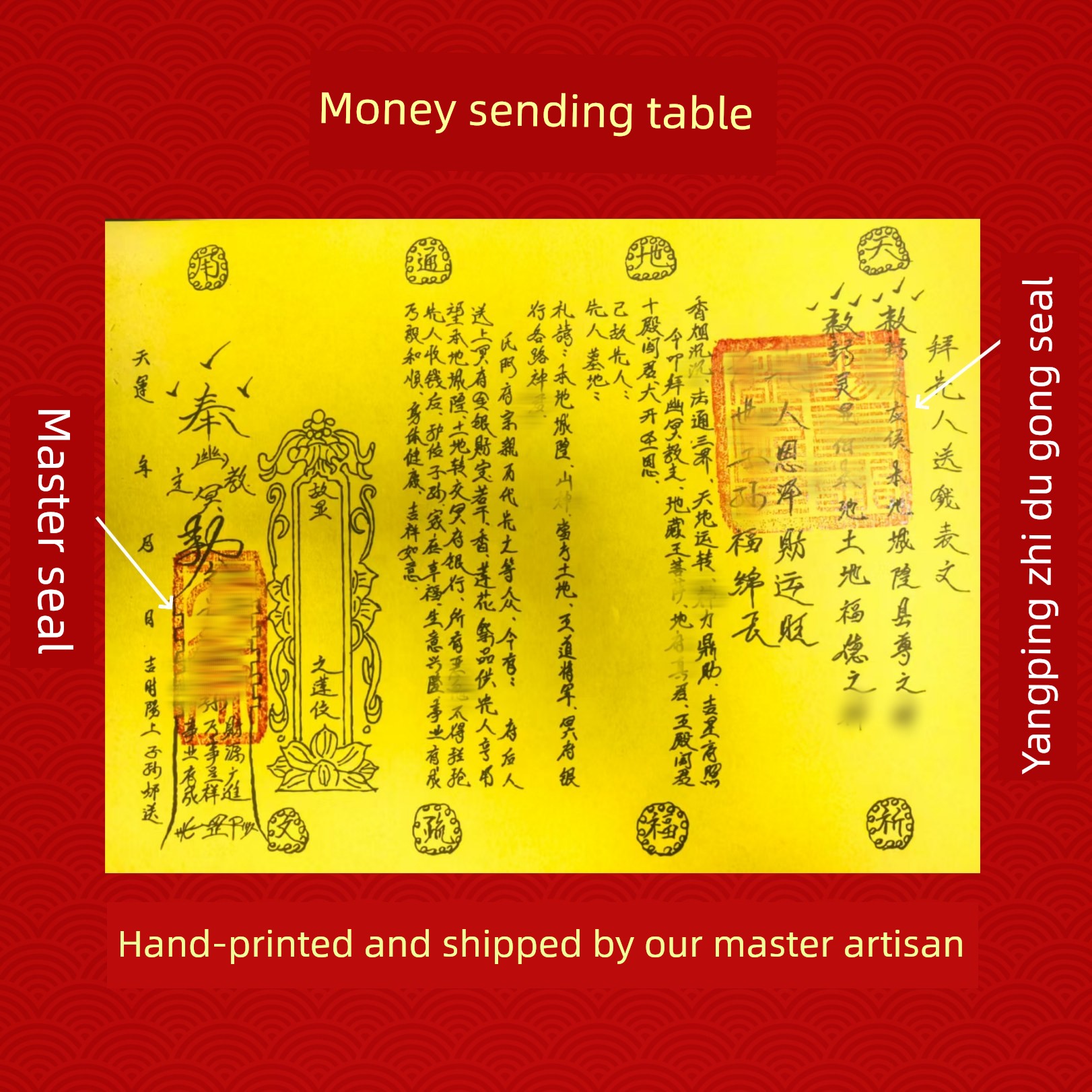 Offering Money and a Written Tribute to the Ancestors