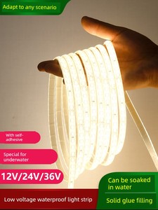 Waterproof Led Light Strip 12V24V Glue-Filled Self-Adhesive Outdoor Courtyard Steps Pool Project Lighting Underwater Lig