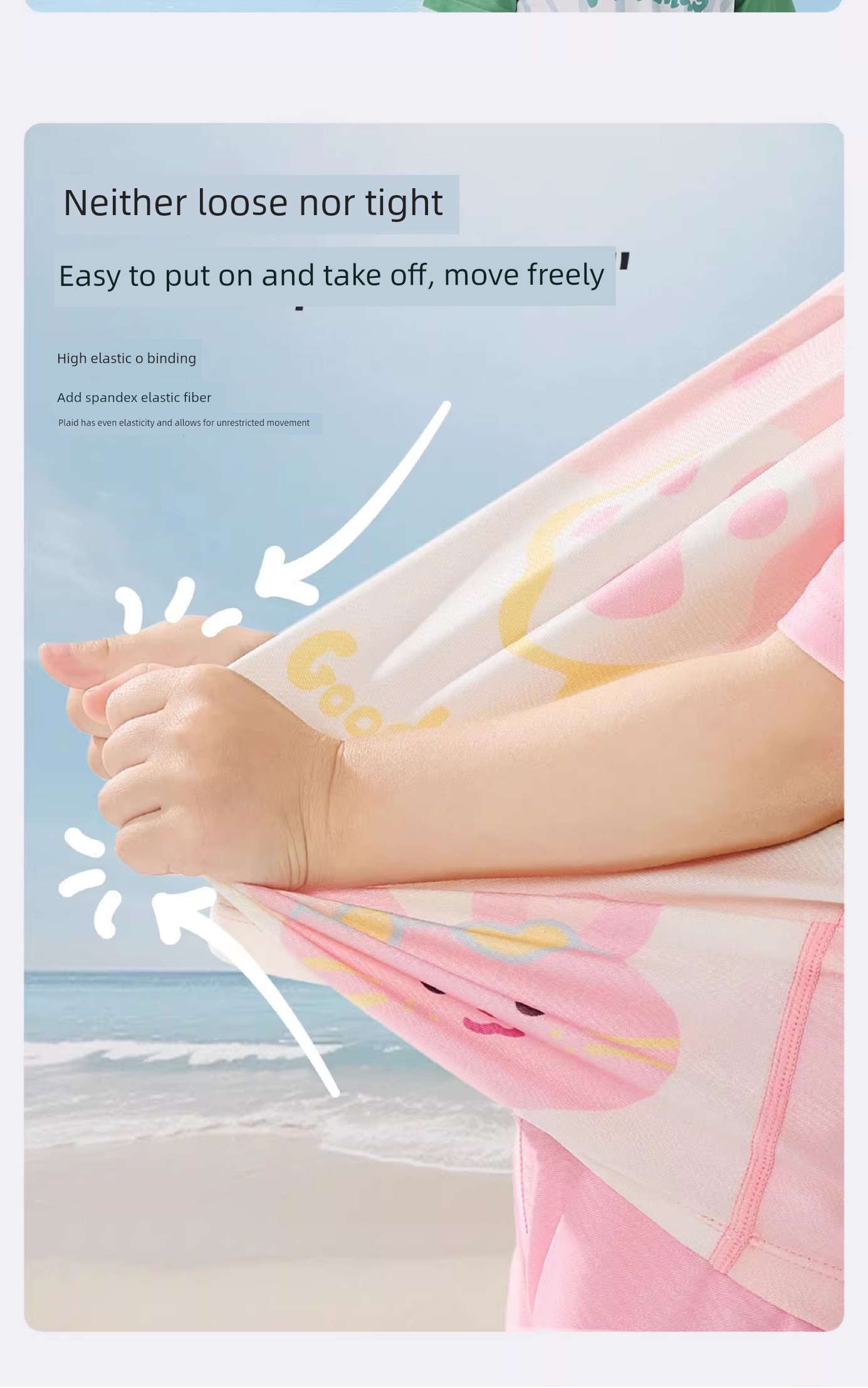 Wilberu Girls' Swimwear Two-Piece Children's Girls' and Boys' Summer Sun Protection Class a One-Piece Swimsuit for 3-Year-Olds — 55