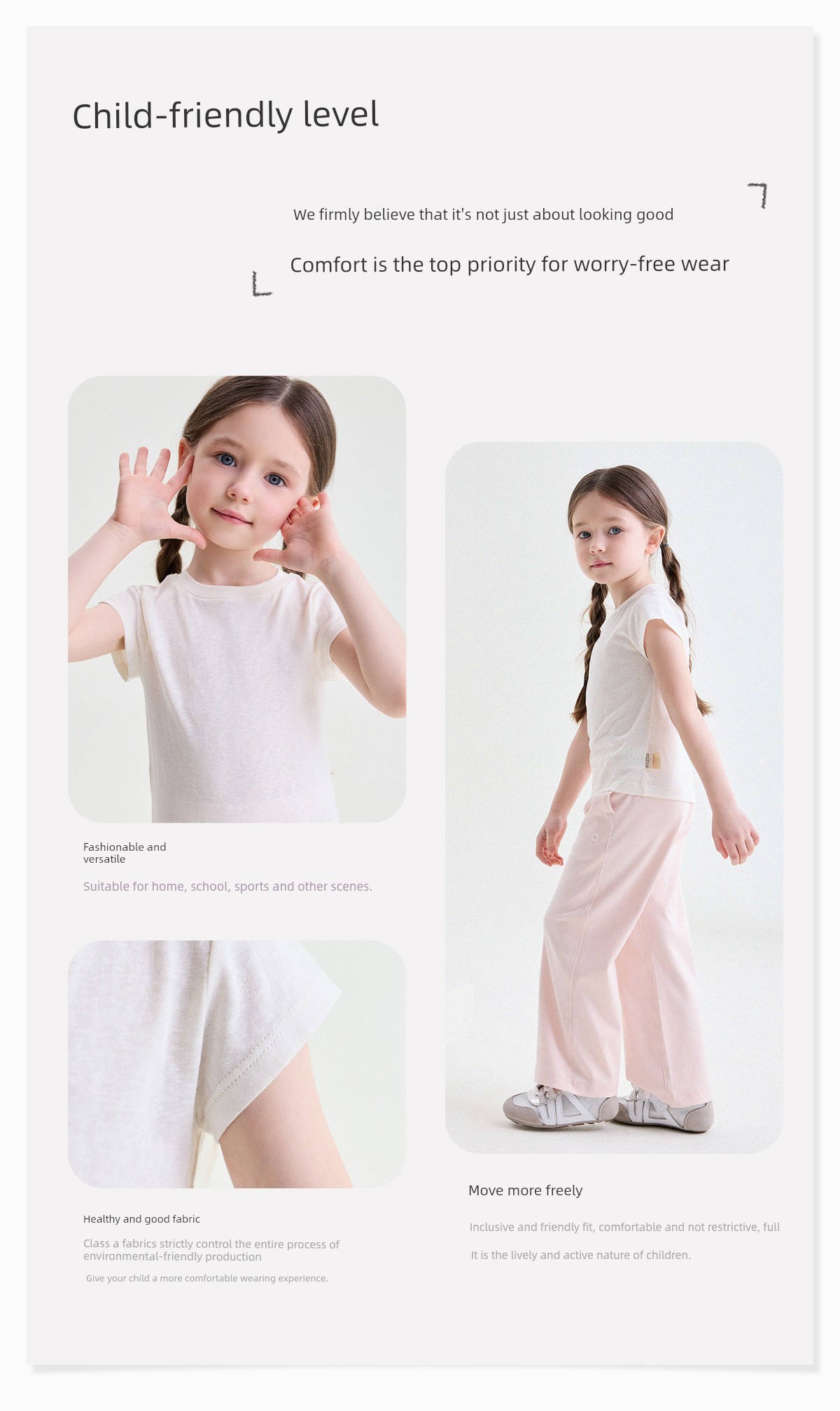 Baby Summer New Versatile Simple Solid Color Short-Sleeve T-Shirt for Girls 2026 Fashion Children's Top Trendy — 14