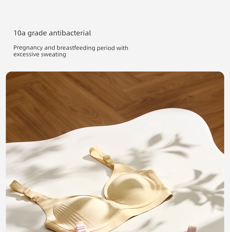 October Crystal 6D Zero-Gravity Anti-Gravity Maternity Bra Postpartum Nursing Bra Thin Breathable Large Size Anti-Sagging Underwear — 17