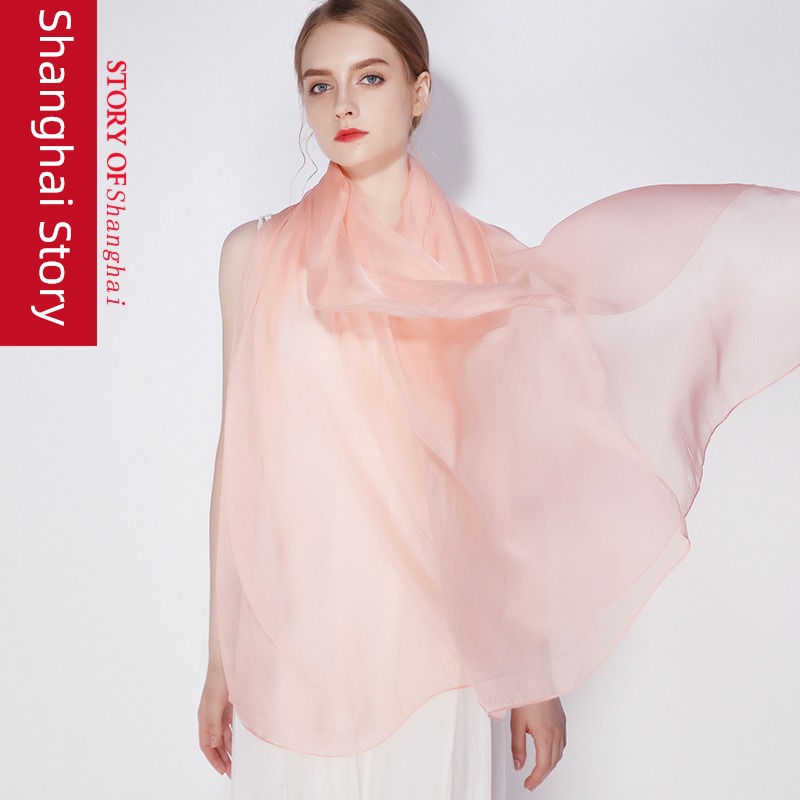Shanghai Story female The new Chinese Red Shawl Big silk scarf
