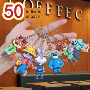 Zootopia Keychain Cartoon Doll Judy Nick Cute Pendant Children's Activity Small Gift
