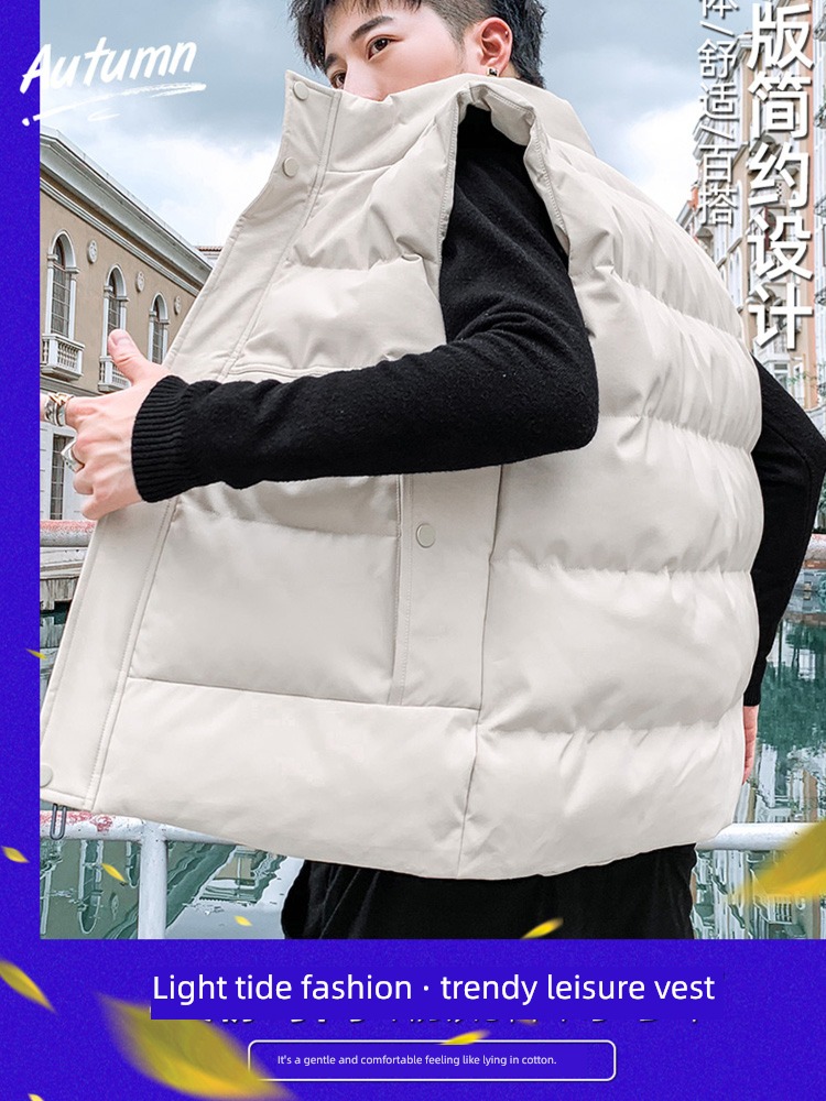 Chaopai Autumn and winter lovers Down Jackets Sleeveless Wear out cotton-padded jacket