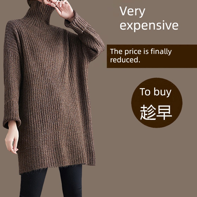 Women's wear new pattern easy keep warm High collar sweater Cashmere sweater
